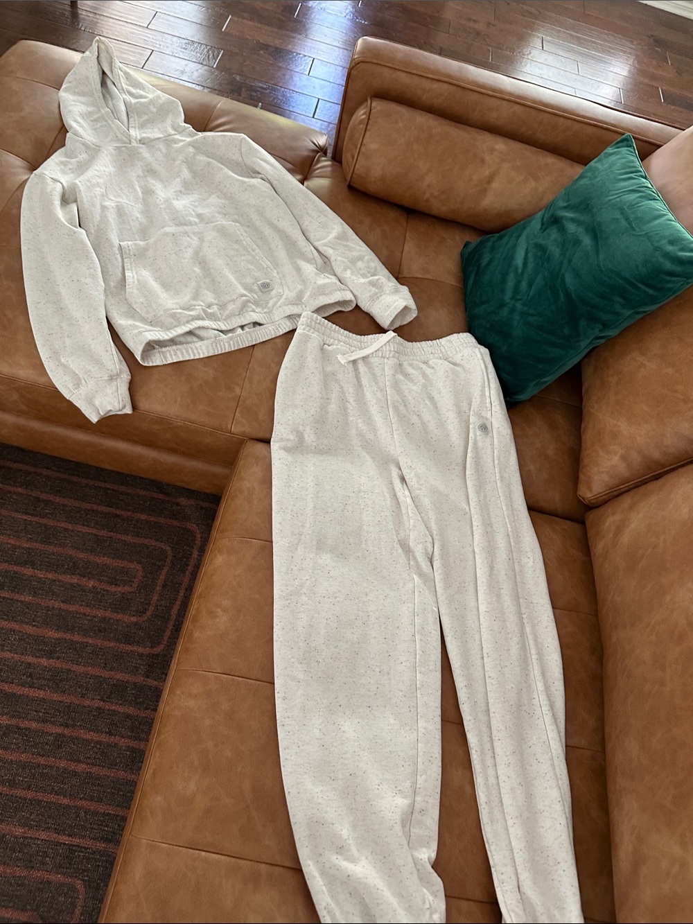 Mondetta Cream Speckled Kids Hoodie & Joggers Set